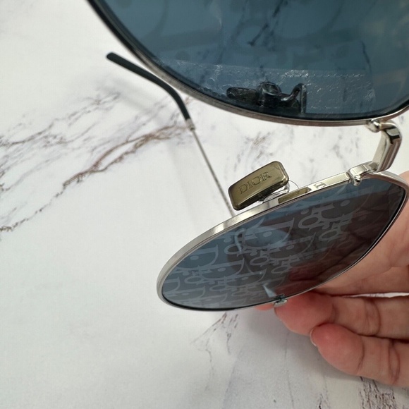 ❌ SOLD ❌ Christian Dior Aviator Sunglasses Mens Dior Logo Mirrored Lenses CD - Picture 15 of 16